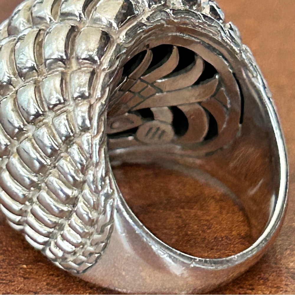 John Hardy Sterling Silver Bedeg Dome Ring Size 7